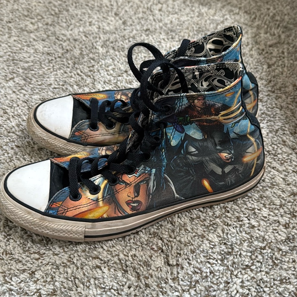 DC Comics Converse High Tops Justice League